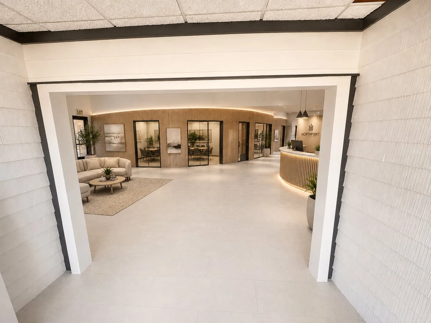 concept visualization of the finished core with consult suites